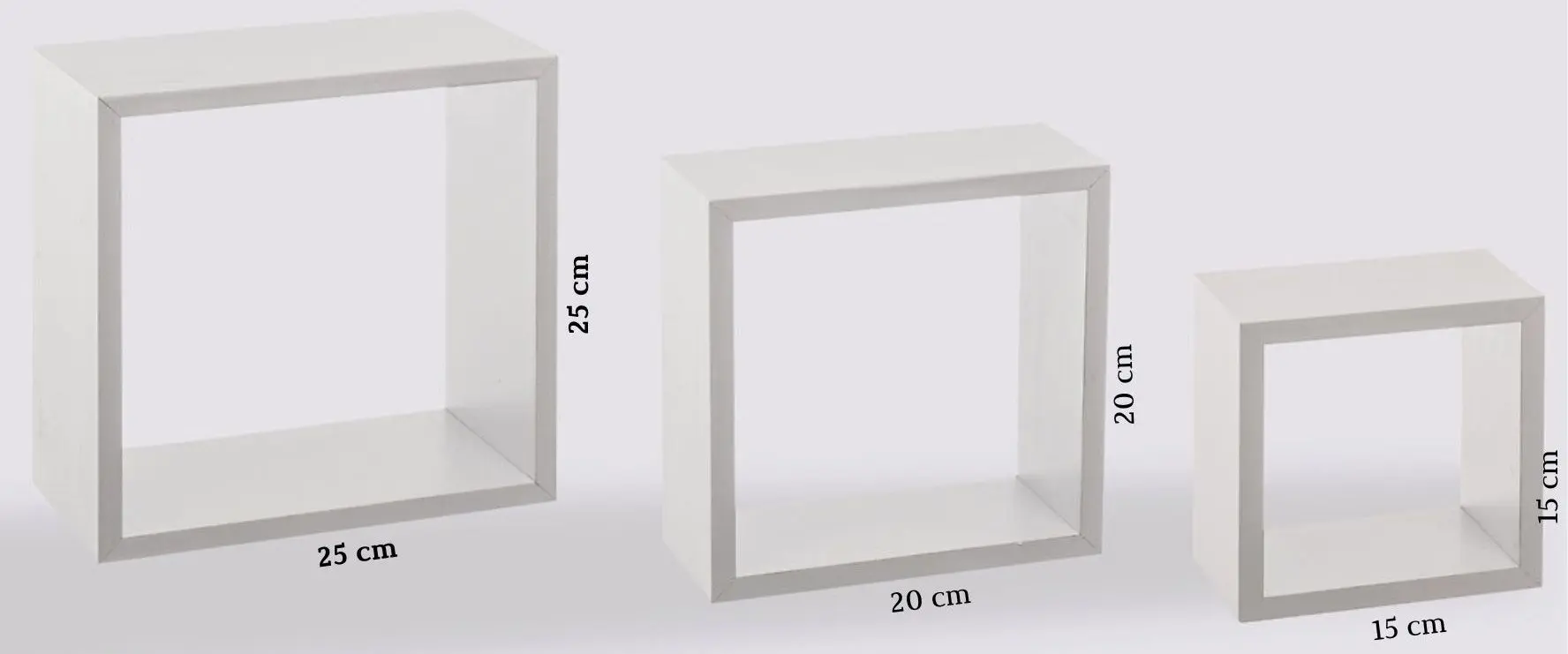 Set rafturi cub 5Five Fixy 138956B (White)