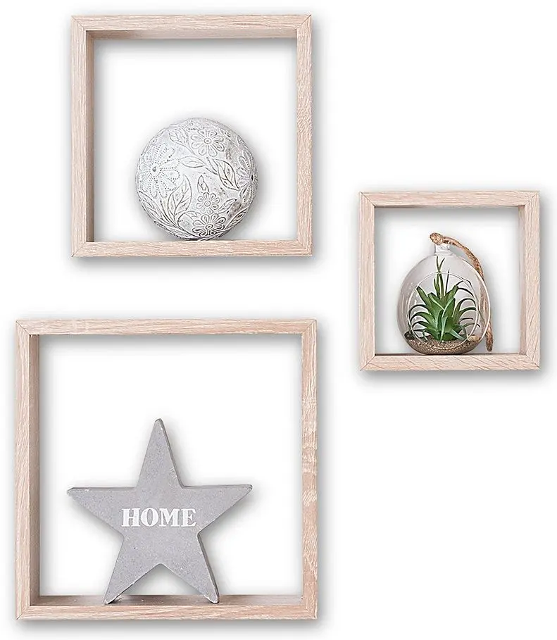 Set rafturi cub 5Five Fixy 138956C (Natural Oak)