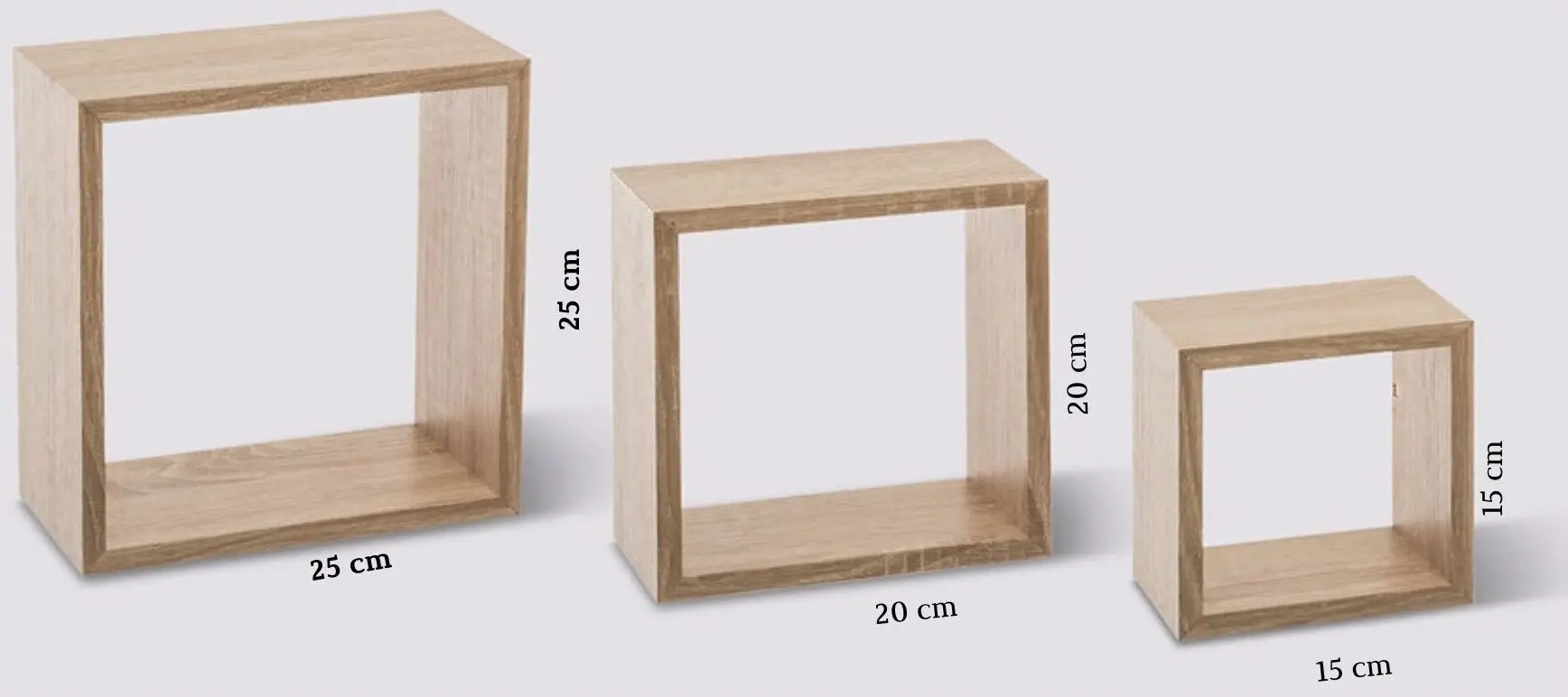 Set rafturi cub 5Five Fixy 138956C (Natural Oak)