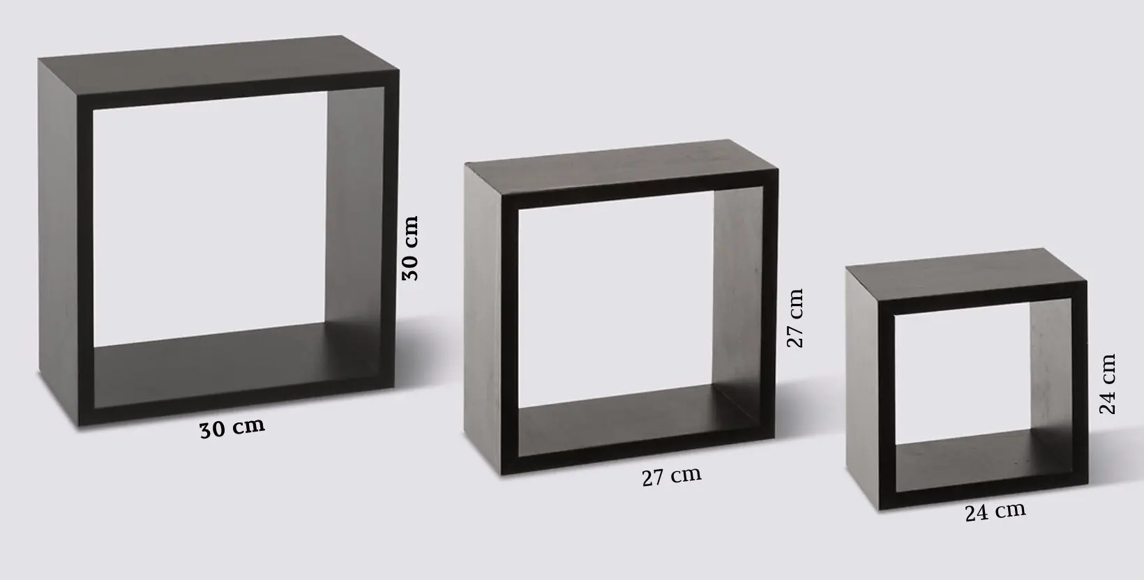 Set rafturi cub 5Five Fixy 138957A (Black)