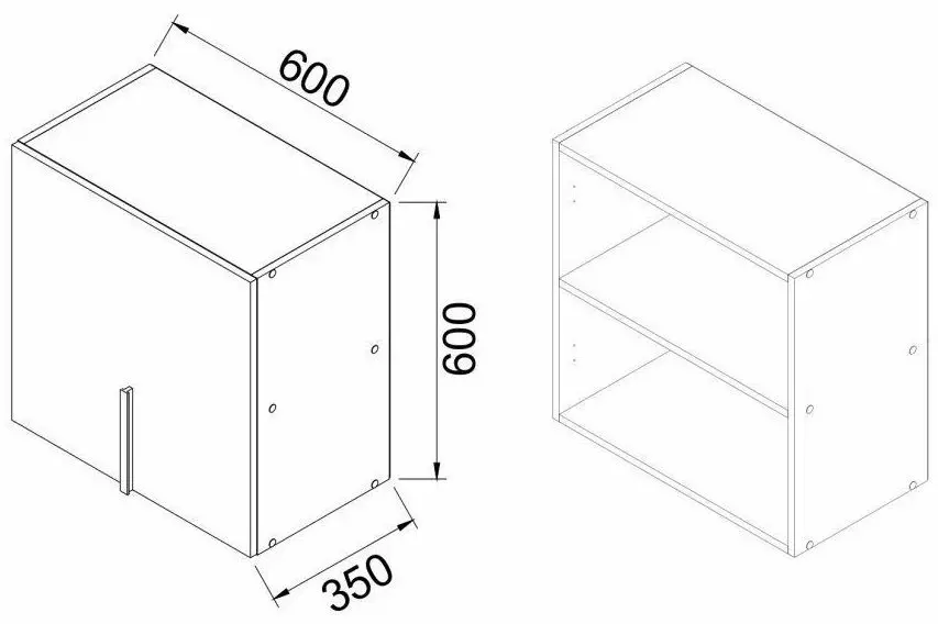 Полка навесная Ambianta Duet 0.6