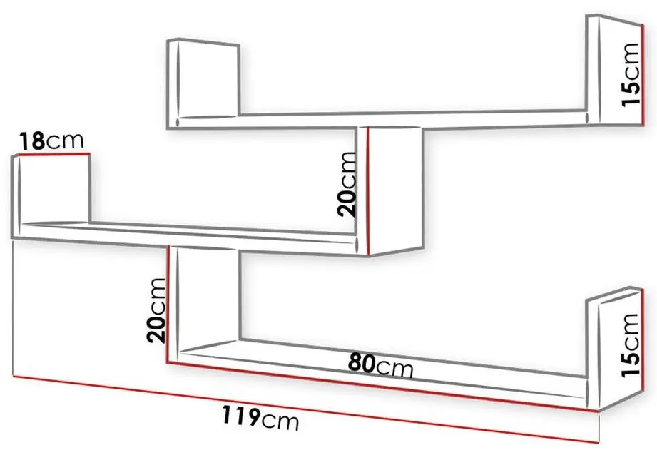 Raft Bratex Trio 003 (Sonoma Oak)