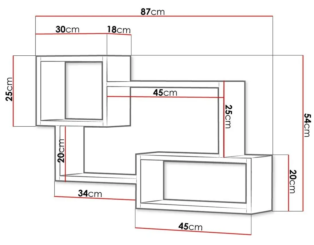 Raft Bratex Trio 005 (Concrete/White)