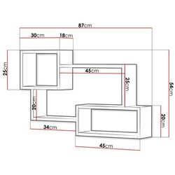 Raft Bratex Trio 005 (Sonoma Oak/White) Thumb