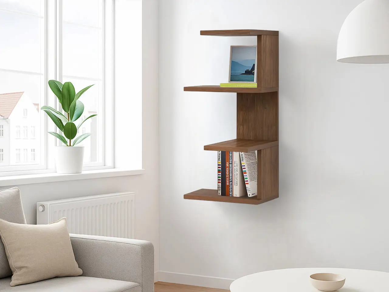 Полка угловая Fabrik Home Daro (Орех Каменный)