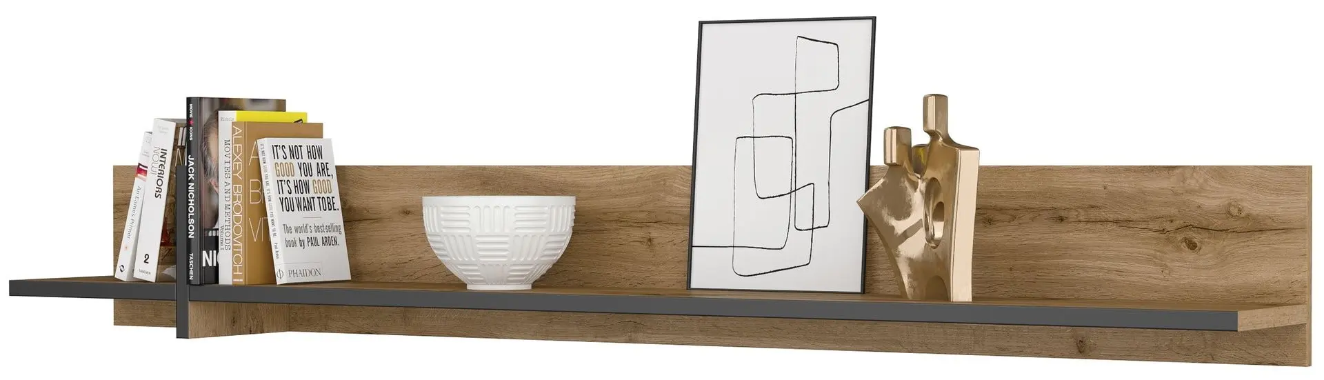 Raft Helvetia Cross 180 cm (Wotan Oak/Black)