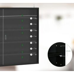 Raft Homcom 833-761 80x9x60 cm (Black) Thumb