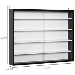 Raft Homcom 833-761BK 80x9x60 cm (Black/White) Thumb