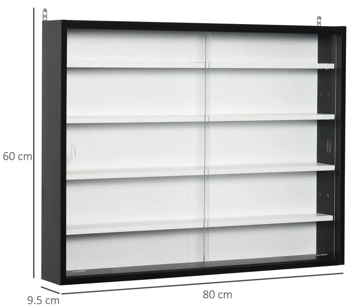 Raft Homcom 833-761BK 80x9x60 cm (Black/White) - 2