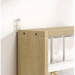 Полка Homcom 833-761V80AK (White/Wood) Thumb