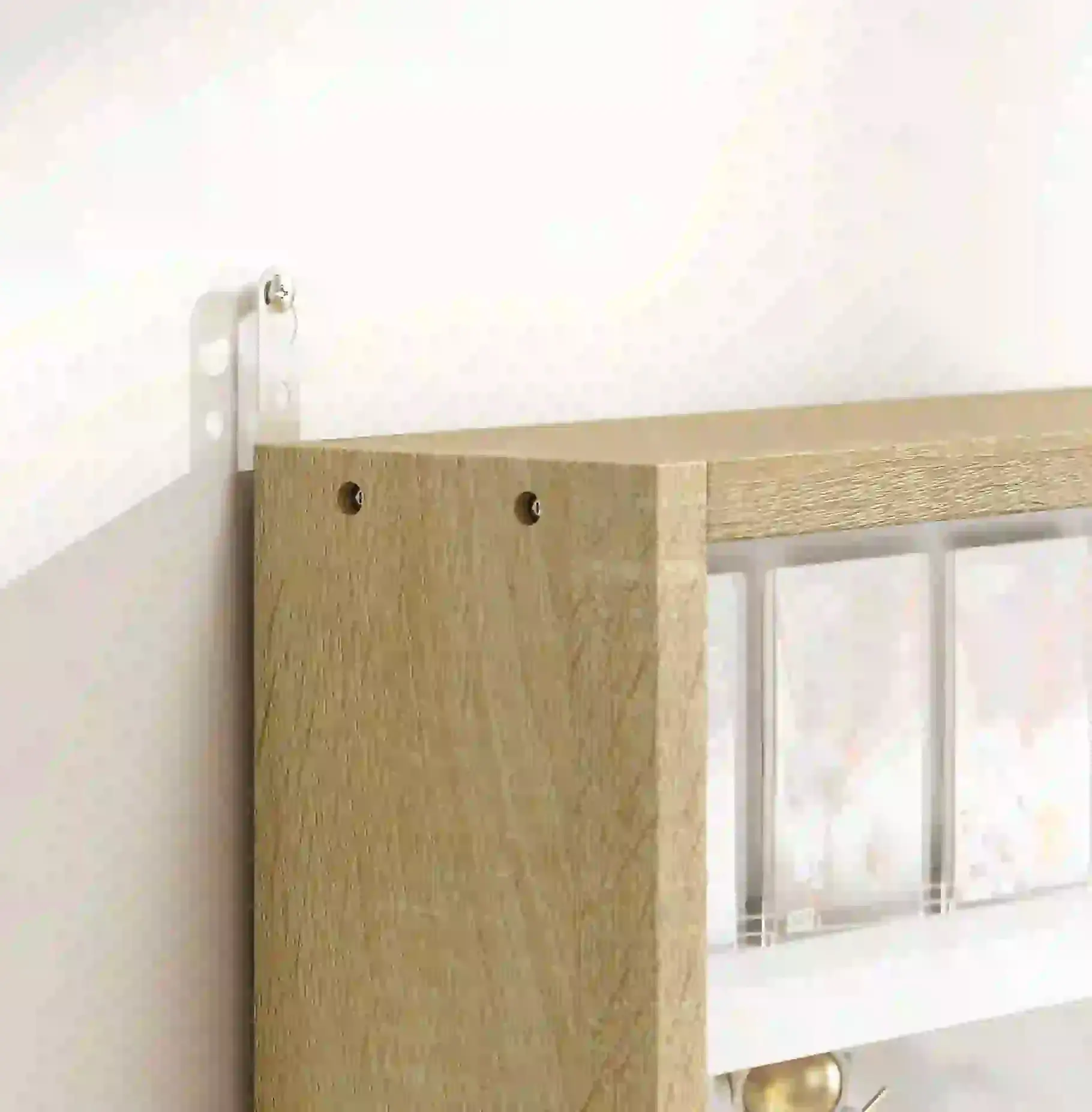 Полка Homcom 833-761V80AK (White/Wood) - 7