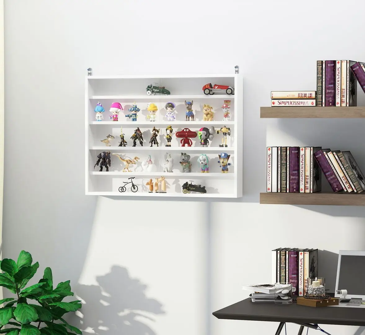 Полка Homcom 833-761WT 80x9x60 cm (White)