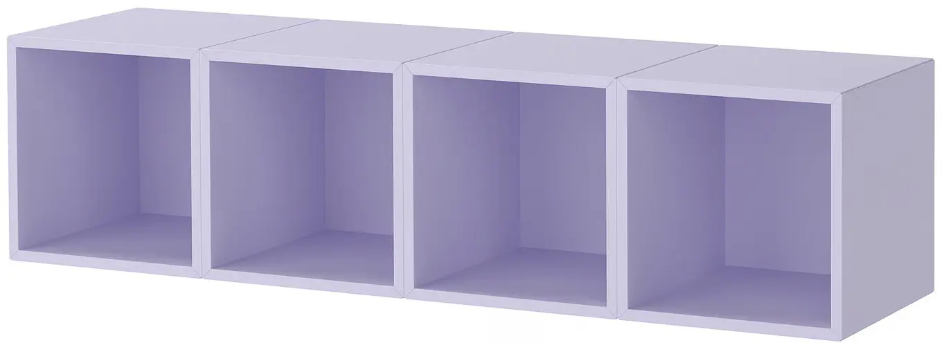 Ансамбль навесных полок Ikea Eket 140x35x35 (Светло-Сиреневый) - 3
