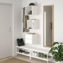 Combinatie de rafturi suspendate Ikea Eket 105x35x70 (Alb) Thumb