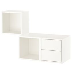 Combinatie de rafturi suspendate Ikea Eket 105x35x70 (Alb) Thumb