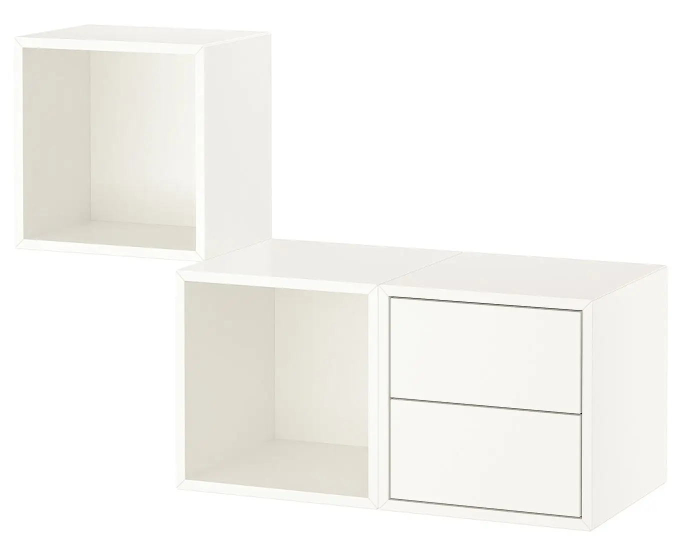 Combinatie de rafturi suspendate Ikea Eket 105x35x70 (Alb)
