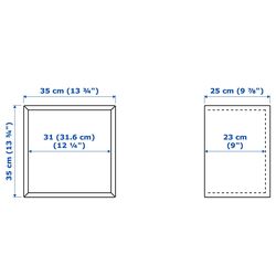 Combinatie de rafturi suspendate Ikea Eket 105x35x70 (Alb/Aspect Nuc) Thumb