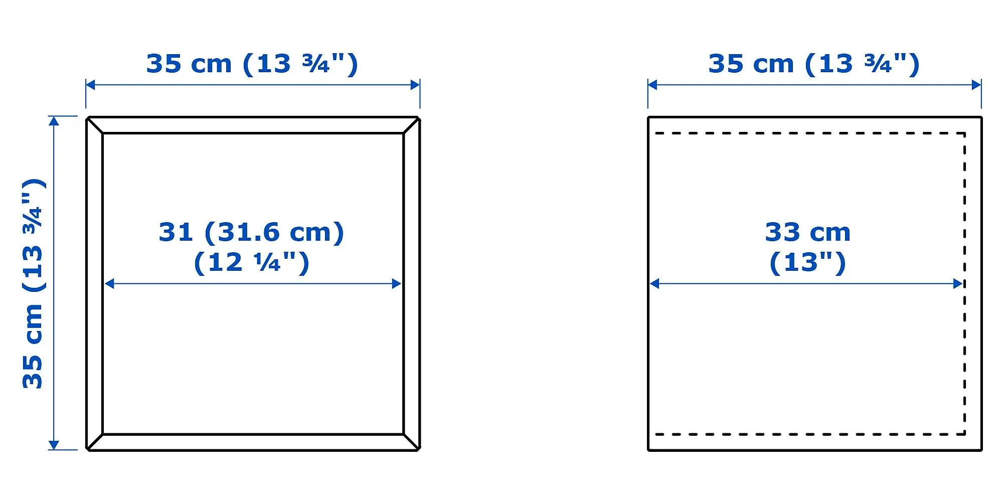 Combinatie de rafturi suspendate Ikea Eket 105x35x70 (Alb/Galben Deschis)