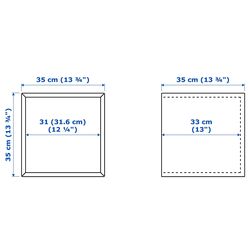 Combinatie de rafturi suspendate Ikea Eket 105x35x70 (Aspect Nuc) Thumb
