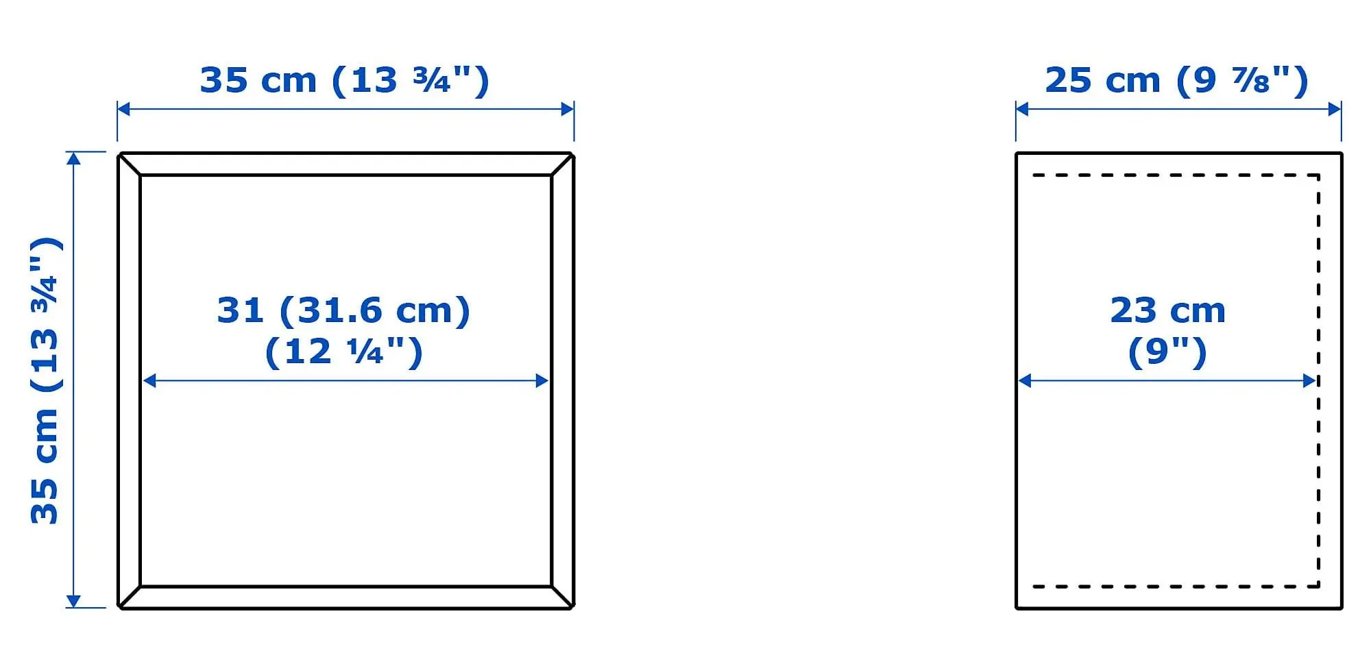 Combinatie de rafturi suspendate Ikea Eket 105x35x70 (Aspect Nuc)