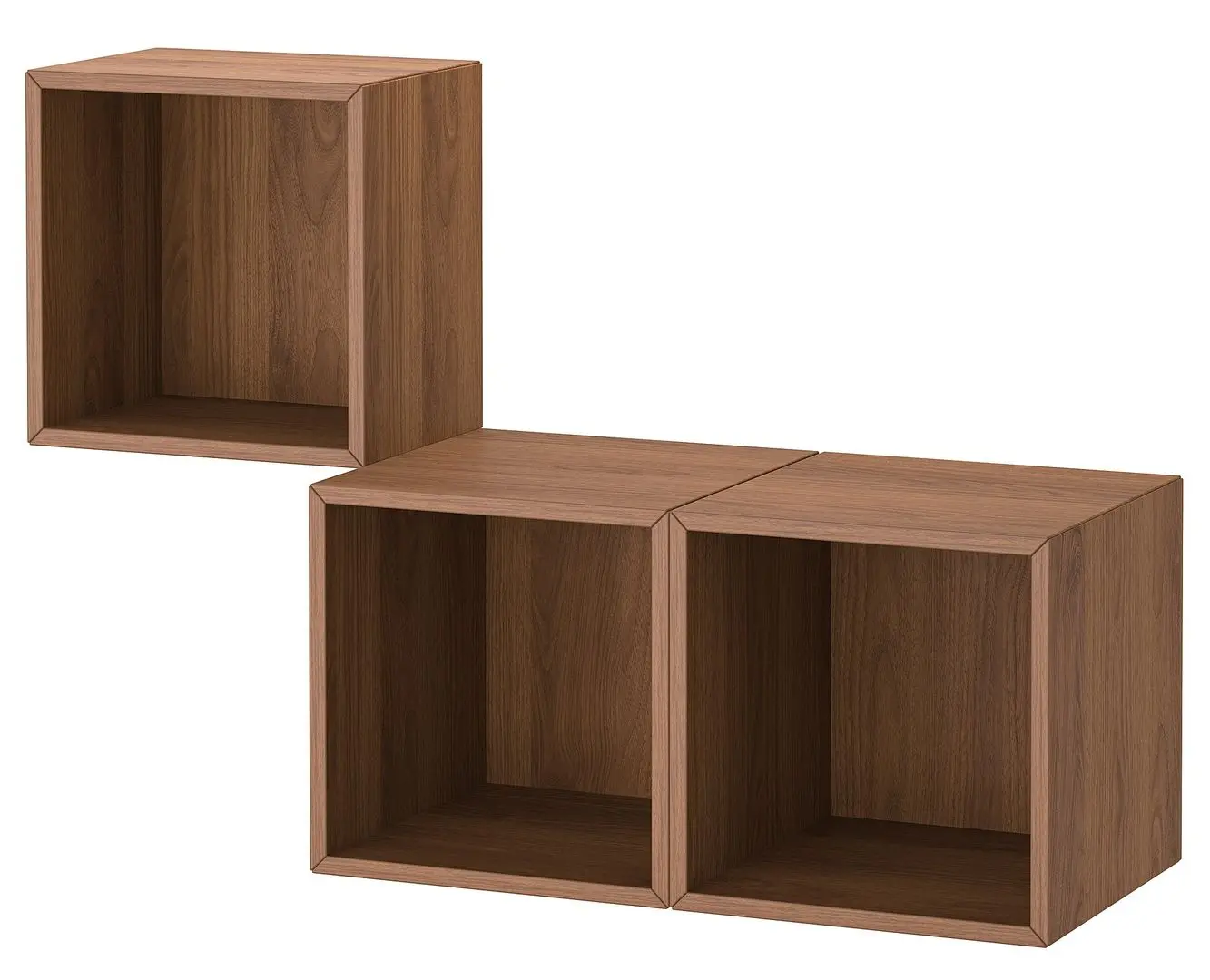 Combinatie de rafturi suspendate Ikea Eket 105x35x70 (Aspect Nuc)