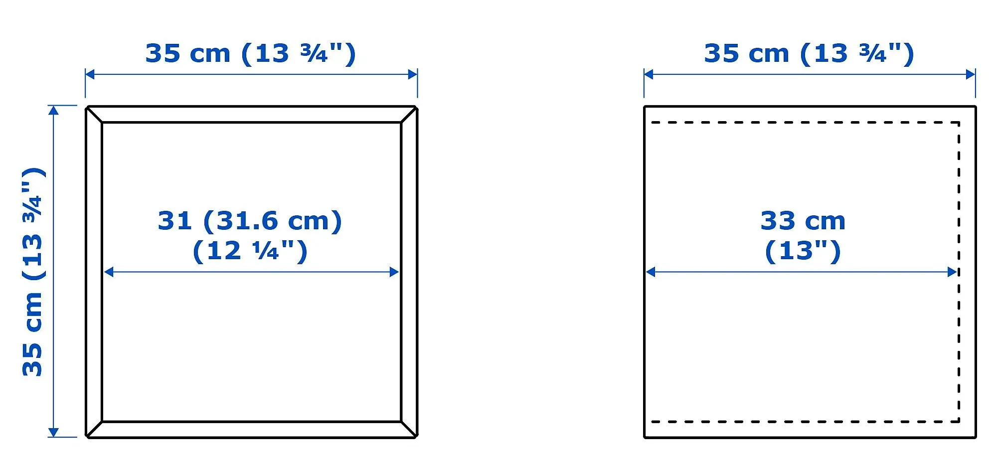 Комбинация навесных полок Ikea Eket 105x35x70 (Светло-серо-голубой/Под Беленый Дуб) - 4