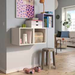 Комбинация навесных полок Ikea Eket 105x35x70 (Светло-Сиреневый/Белый) Thumb