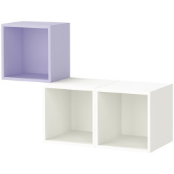 Комбинация навесных полок Ikea Eket 105x35x70 (Светло-Сиреневый/Белый) Thumb