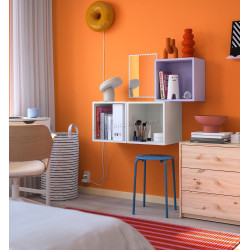 Комбинация навесных полок Ikea Eket 105x35x70 (Светло-Сиреневый/Белый)