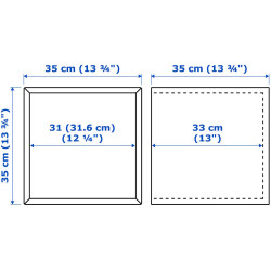 Комбинация навесных полок Ikea Eket 105x35x70 (Светло-Сиреневый/Белый) Thumb