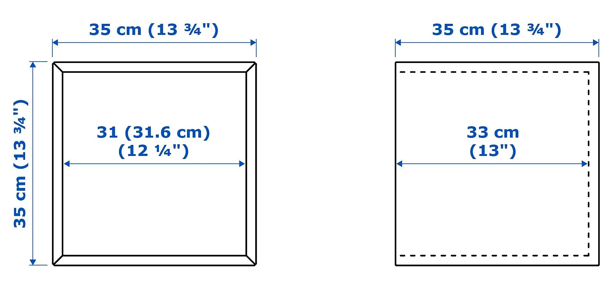 Combinatie de rafturi suspendate Ikea Eket 105x35x70 (Galben Deschis/Alb)