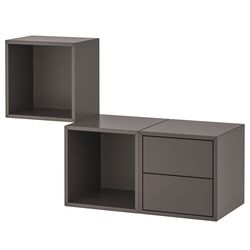 Combinatie de rafturi suspendate Ikea Eket 105x35x70 (Gri Inchis) Thumb