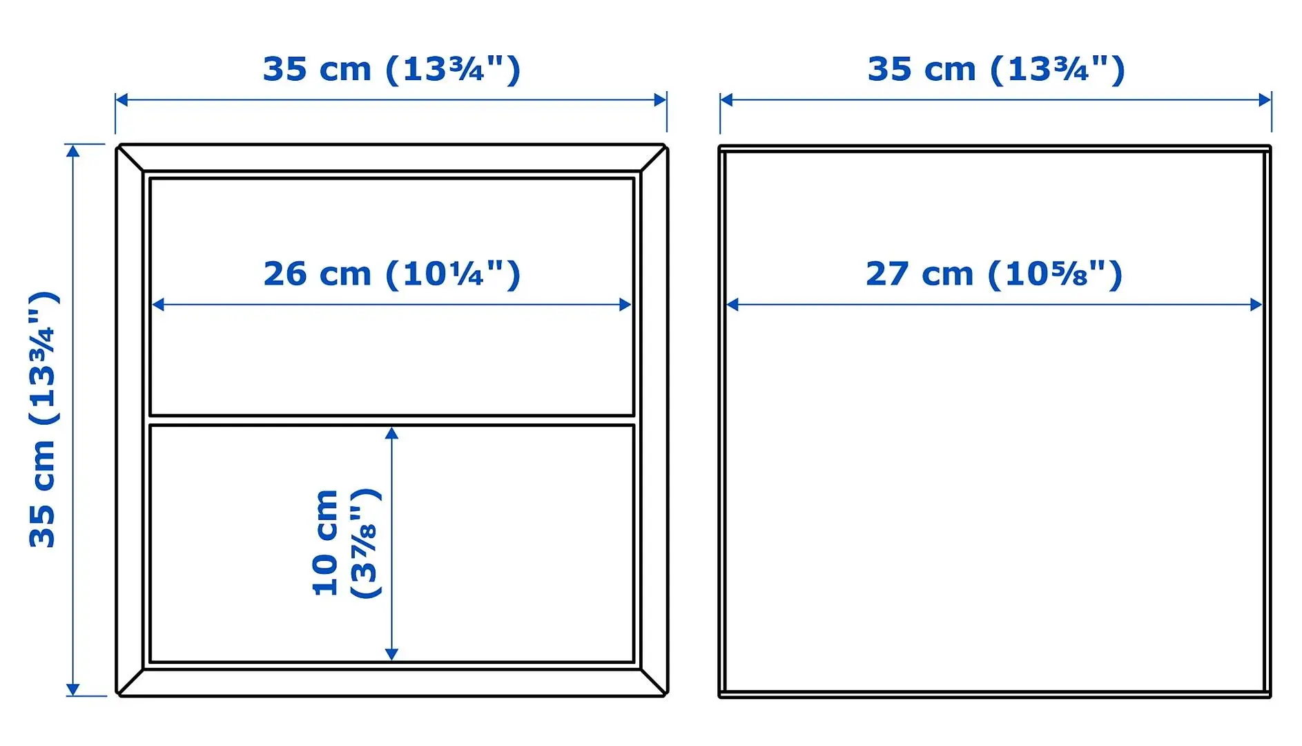 Комбинация навесных полок Ikea Eket 105x35x70 (Темно-серый/Серо-зеленый) - 8