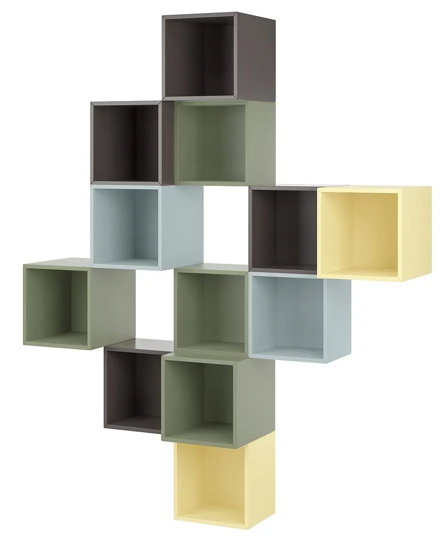 Комбинация навесных полок Ikea Eket 175x35x210 (Разноцветный/Темно-серый) - 2