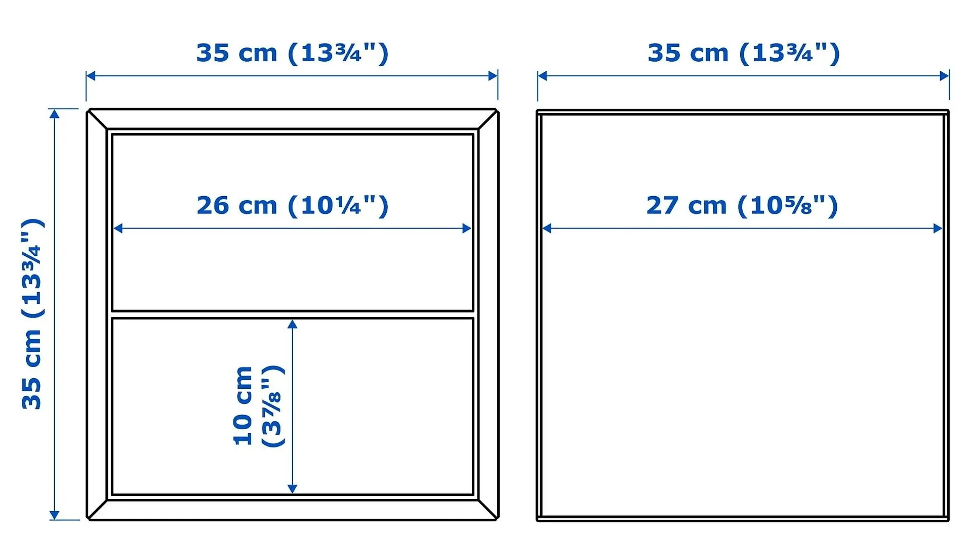 Combinatie de rafturi suspendate Ikea Eket 175x35x70 (Gri Inchis/Aspect Nuc)
