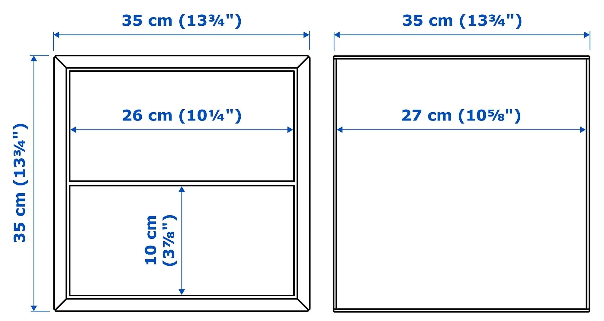 Combinatie de rafturi suspendate Ikea Eket 2 sertare 175x35x70 (Alb/Multicolor) - 5