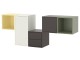 Combinatie de rafturi suspendate Ikea Eket 2 sertare 175x35x70 (Galben/Multicolor)