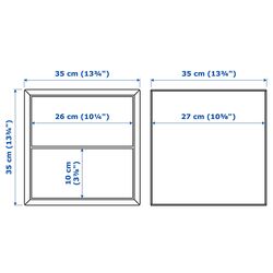 Комбинация навесных полок Ikea Eket 2 ящика 175x35x70 (Желтый/Разноцветный) Thumb