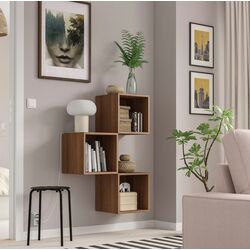 Combinatie de rafturi suspendate Ikea Eket 70x25x105 (Aspect Nuc)