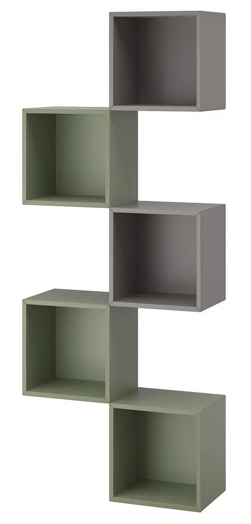 Combinatie de rafturi suspendate Ikea Eket 70x25x175 (Gri-Verde) - 4