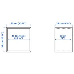 Combinatie de rafturi suspendate Ikea Eket 80x35x210 (Aspect Nuc/Alb/Gri-Verde) Thumb