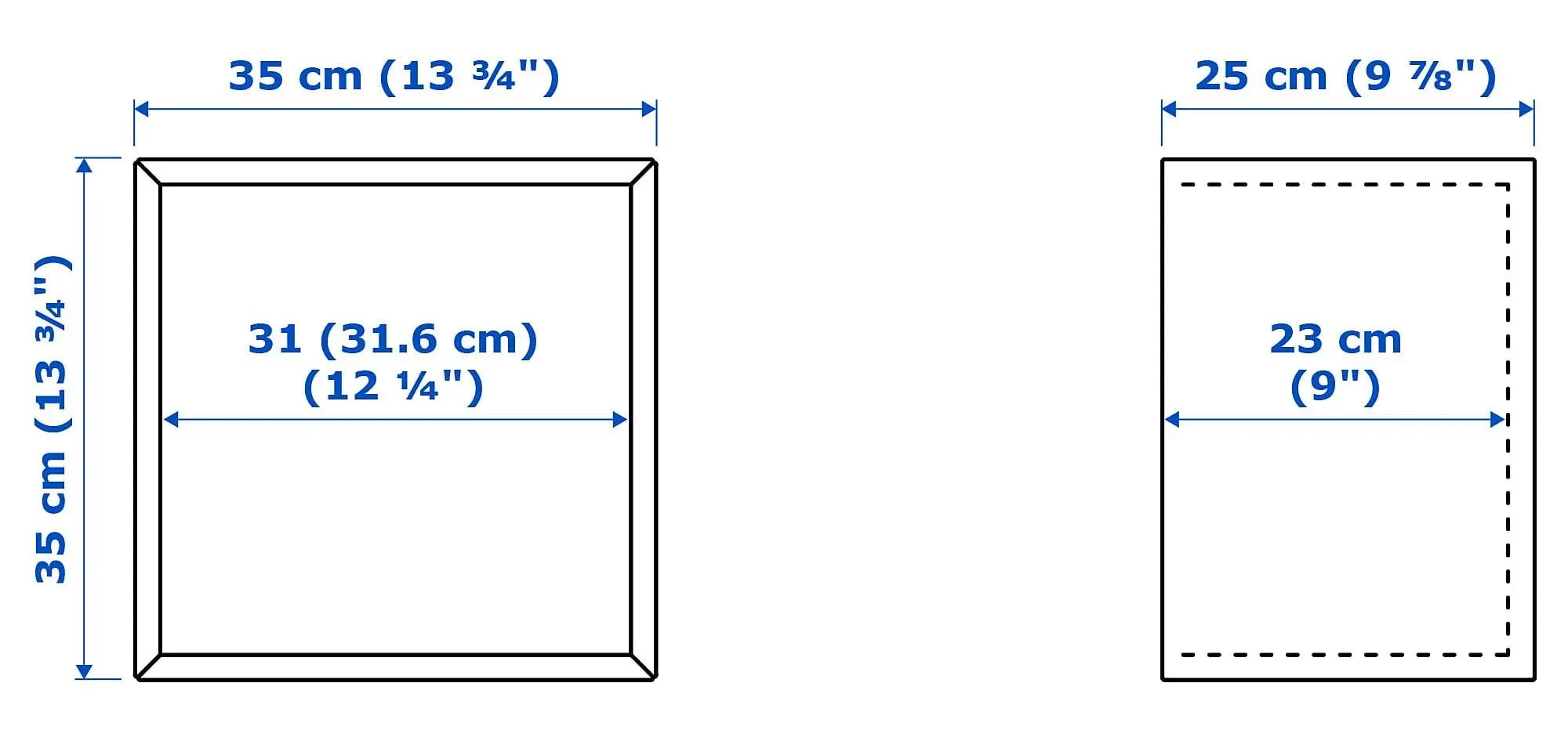 Combinatie de rafturi suspendate Ikea Eket 80x35x210 (Aspect Nuc/Alb/Gri-Verde) - 6