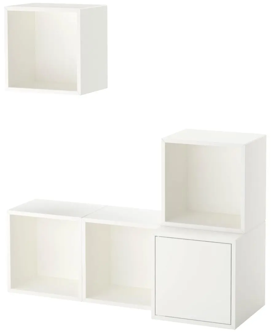 Combinatie de rafturi suspendate Ikea Eket raft cu usa 105x35x120 (Alb)