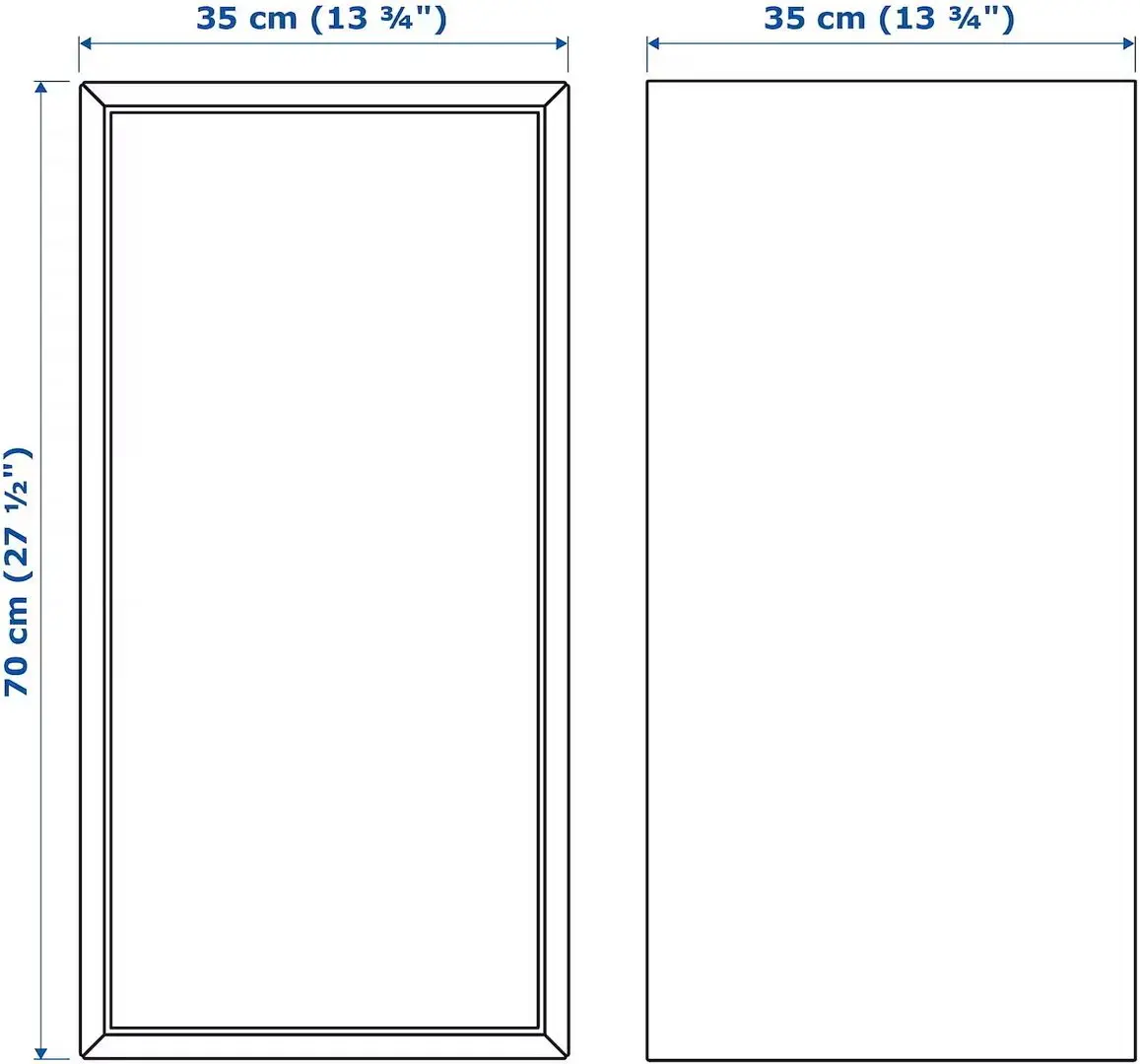 Combinatie de rafturi suspendate Ikea Eket cu usi/2 sertare 175x35x70 (Aspect Nuc)