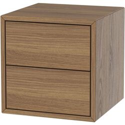 Combinatie de rafturi suspendate Ikea Eket cu usi/2 sertare 175x35x70 (Aspect Nuc) Thumb