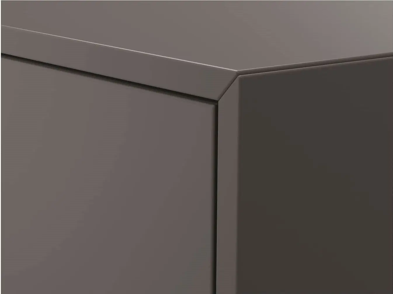 Combinatie de rafturi suspendate Ikea Eket cu usa 105x35x120 (Gri-inchis)