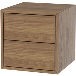 Combinatie de rafturi suspendate Ikea Eket cu sertare 105x35x70 (Aspect Nuc) Thumb