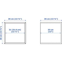 Combinatie de rafturi suspendate Ikea Eket cu sertare 105x35x70 (Aspect Nuc) Thumb