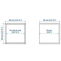 Combinatie de rafturi suspendate Ikea Eket 175x35x70 (Alb/Aspect Nuc) Thumb