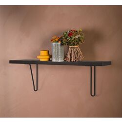 Raft Ikea Bergshult/Forlaggare 80x20 (Negru-maro/Negru)